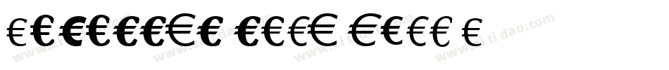 Parallel line font R字体转换